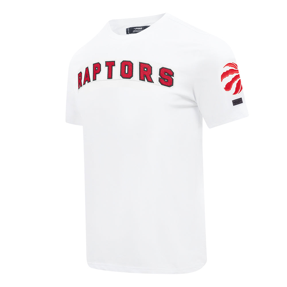 PRO STANDARD NBA TORONTO RAPTORS CLASSIC CHENILLE SJ WHITE/RED MEN'S T-SHIRT