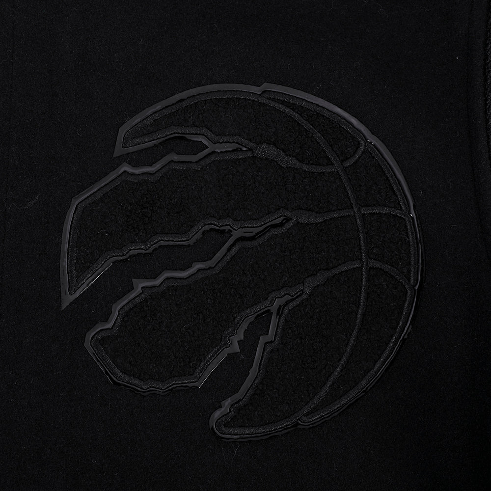 PRO STANDARD MEN'S NBA TORONTO RAPTORS ALL BLACK VARSITY JACKET