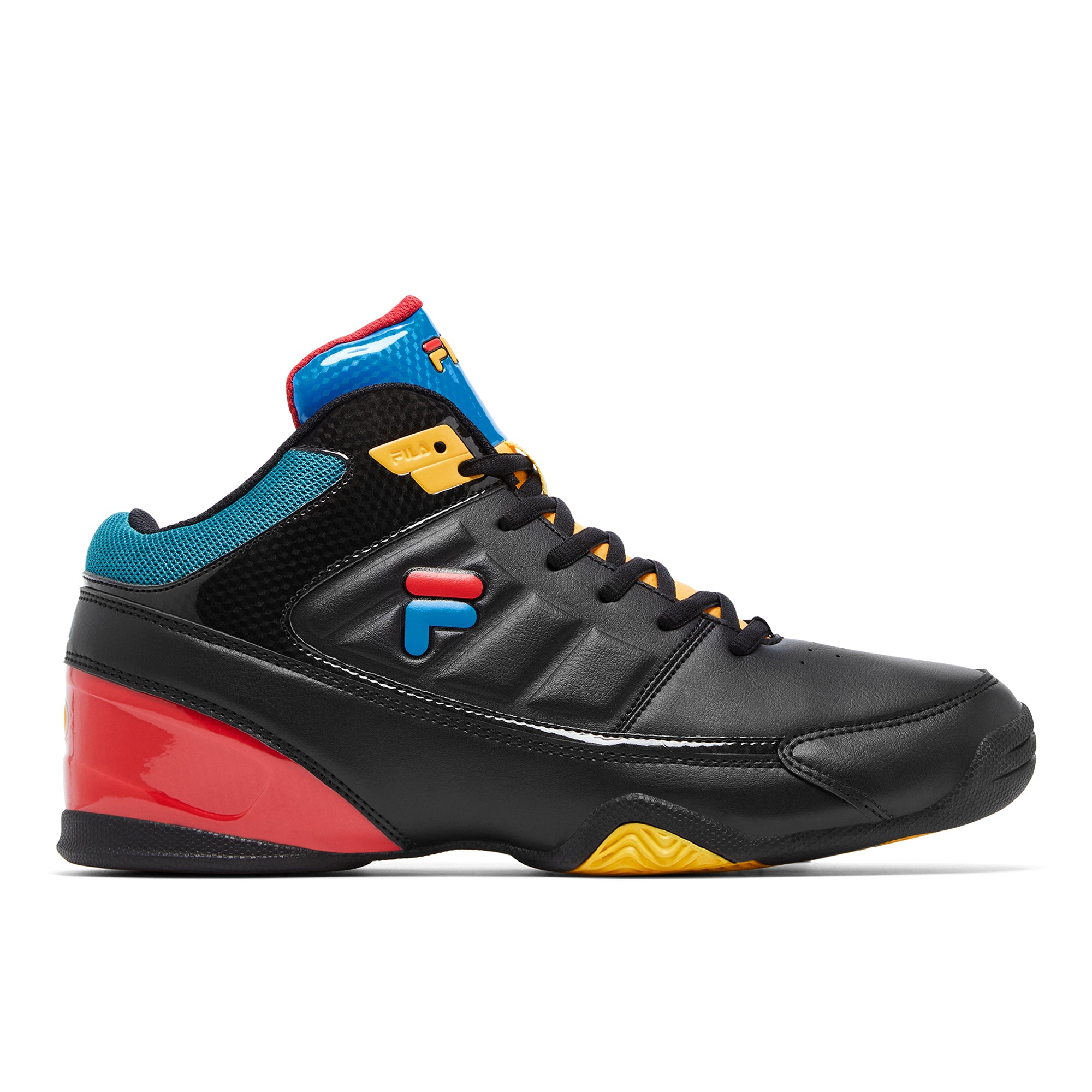 Fila black high top shoes best sale