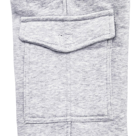 PLOREO MEN'S CARGO FLEECE JOGGERS (GREY)