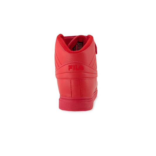 KIDS FILA VULC 13 TONAL HIGH TOP SHOES (RED)