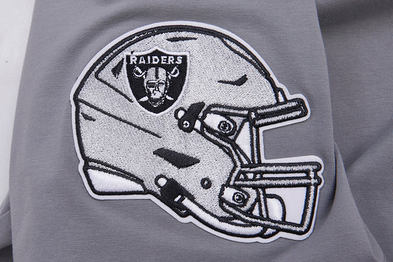 NFL LAS VEGAS RAIDERS CLASSIC CHENILLE SJ MEN'S GREY T-SHIRT