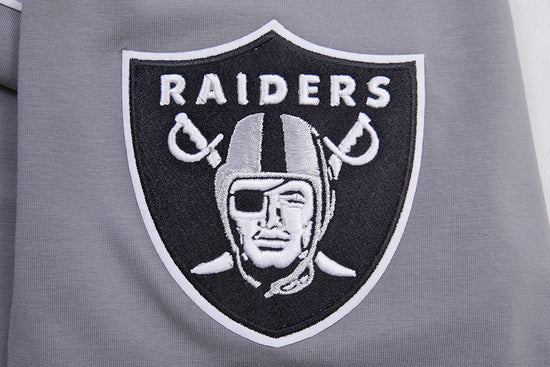 NFL LAS VEGAS RAIDERS CLASSIC CHENILLE SJ MEN'S GREY T-SHIRT