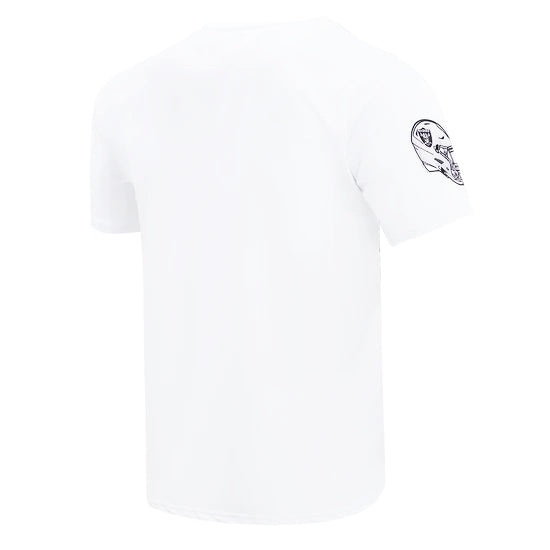 NFL LAS VEGAS RAIDERS CLASSIC CHENILLE SJ MEN'S WHITE T-SHIRT