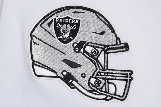 NFL LAS VEGAS RAIDERS CLASSIC CHENILLE SJ MEN'S WHITE T-SHIRT