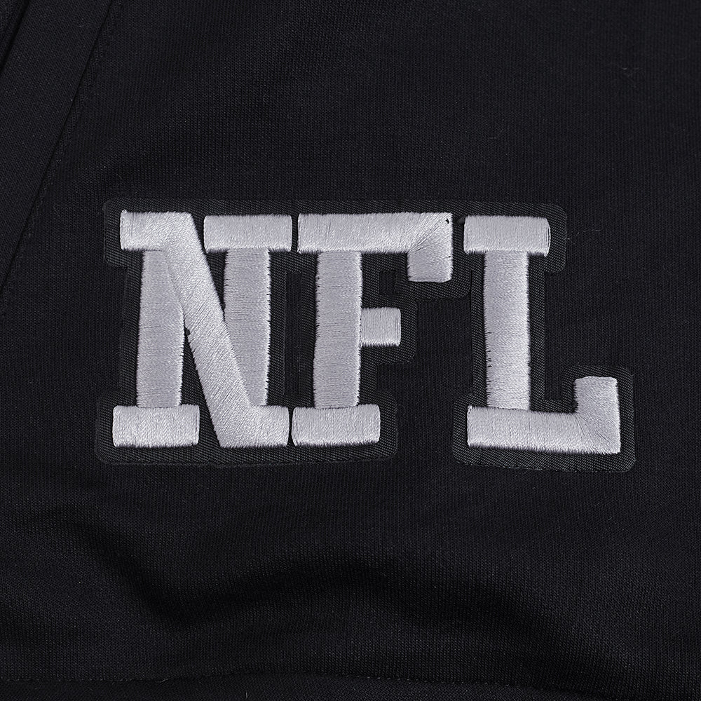 PRO STANDARD NFL LAS VEGAS RAIDERS PRO GAME DAY MEN'S BLACK DOUBLE KNIT JACKET