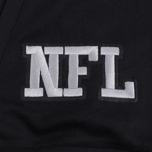 PRO STANDARD NFL LAS VEGAS RAIDERS PRO GAME DAY MEN'S BLACK DOUBLE KNIT JACKET