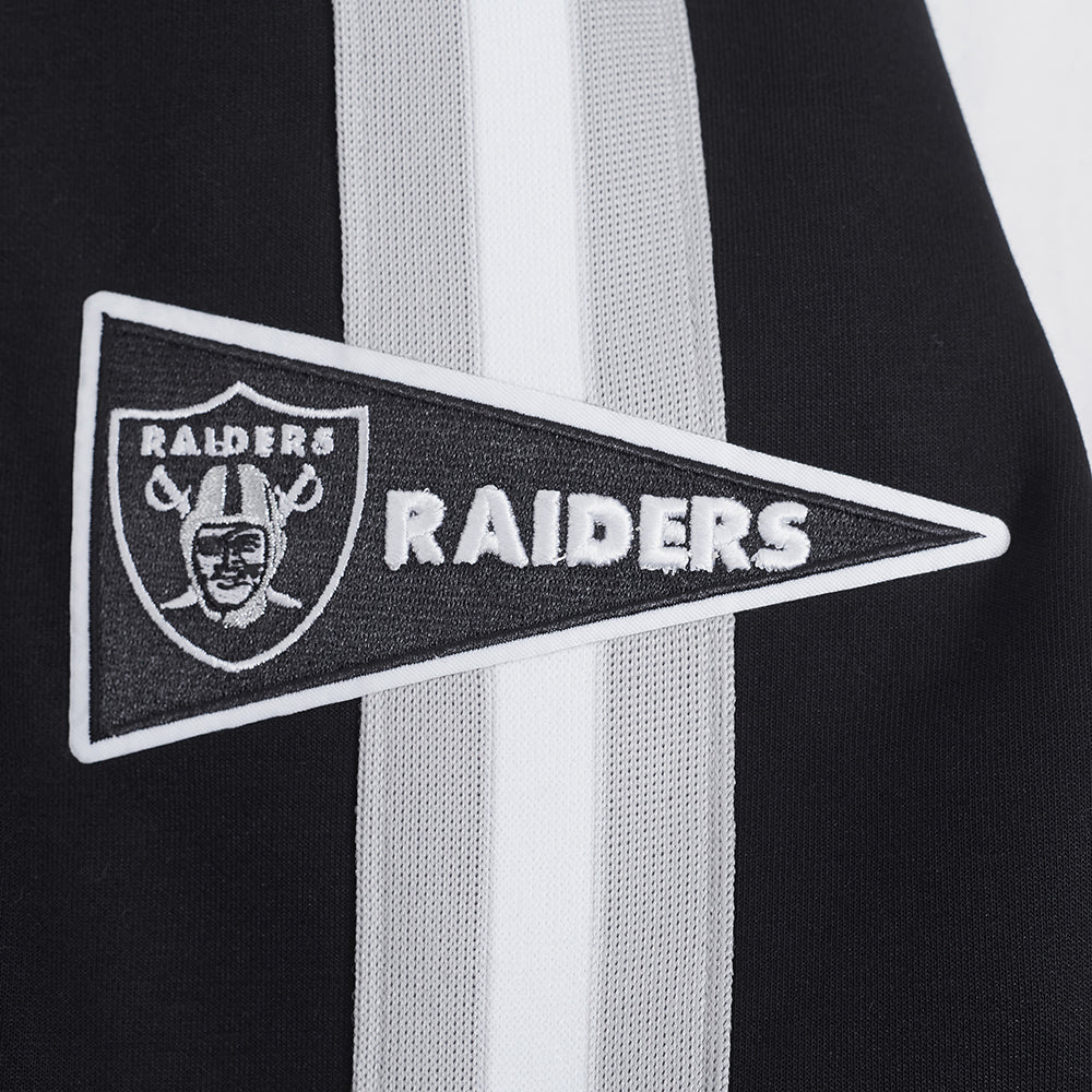 PRO STANDARD NFL LAS VEGAS RAIDERS PRO GAME DAY MEN'S BLACK DOUBLE KNIT JACKET