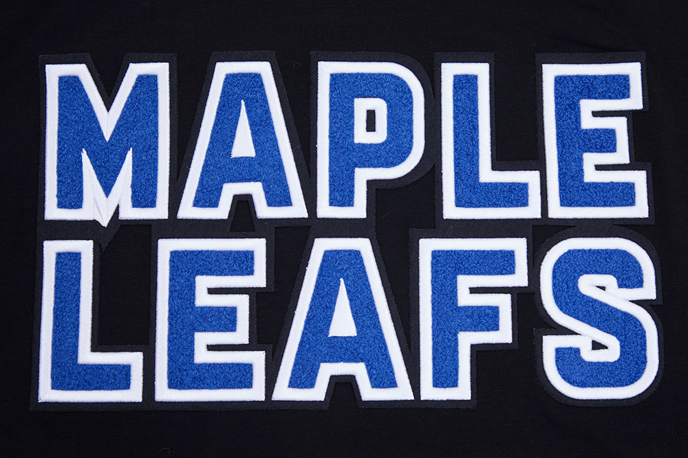 PRO STANDARD NHL TORONTO MAPLE LEAFS CLASSIC CHENILLE SJ MEN'S BLACK T-SHIRT
