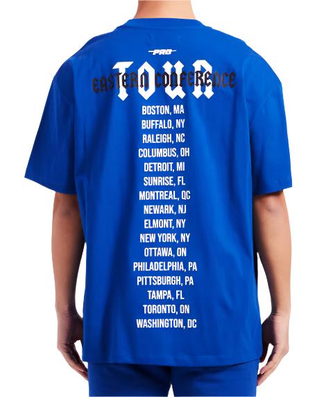 PRO STANDARD NHL TORONTO MAPLE LEAFS EASTERN CONFERENCE CJ DROP SHOULDER MEN'S DARK ROYAL BLUE T-SHIRT