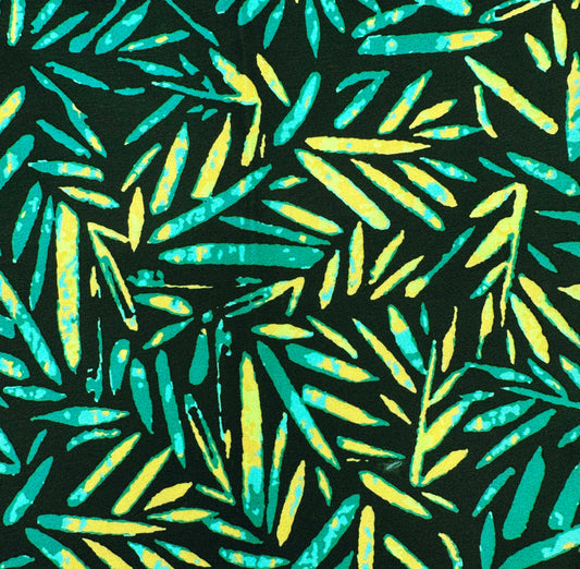 MEN'S ALL OVER PRINT SHORT SLEEVE BUTTON-UP TROPICAL SHIRT (BLACK)