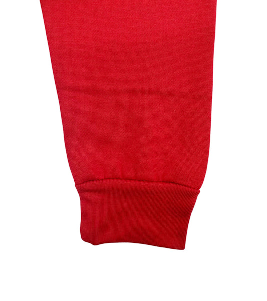 MEN'S FLEECE PULLOVER HOODIE (RED)