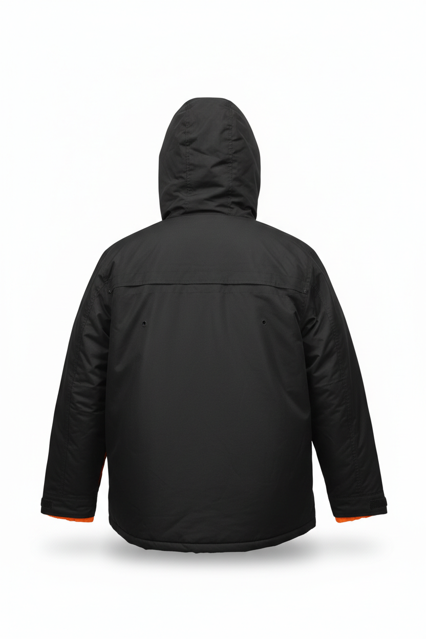 KOLDTEK MEN'S BOMBER WINTER JACKET WITH HOOD (BLACK)