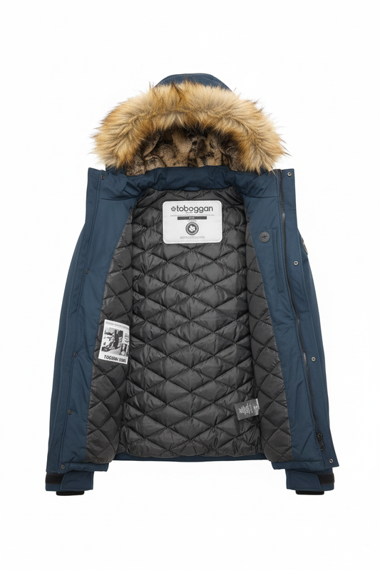 MENS TOBOGGAN WINTER JACKET(BLUE)