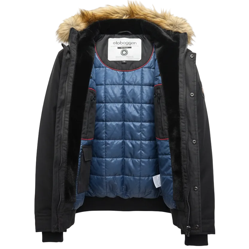 MENS TOBOGGAN BERT WINTER JACKET (BLACK)