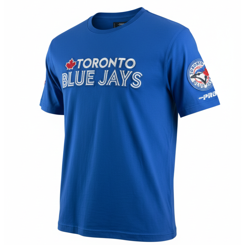 PRO STANDARD MLB TORONTO BLUE JAYS CLASSIC CHENILLE MEN'S ROYAL BLUE T-SHIRT