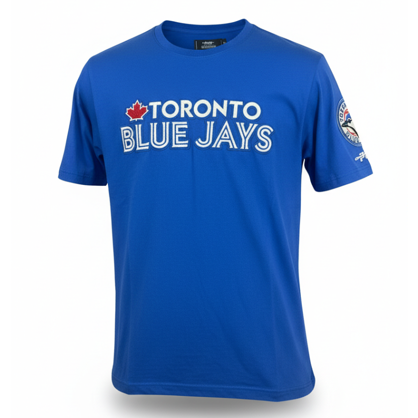 PRO STANDARD MLB TORONTO BLUE JAYS CLASSIC CHENILLE MEN'S ROYAL BLUE T-SHIRT