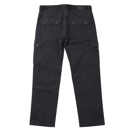 AGILE MEN'S CARGO PANTS W/ BELT (BLACK)