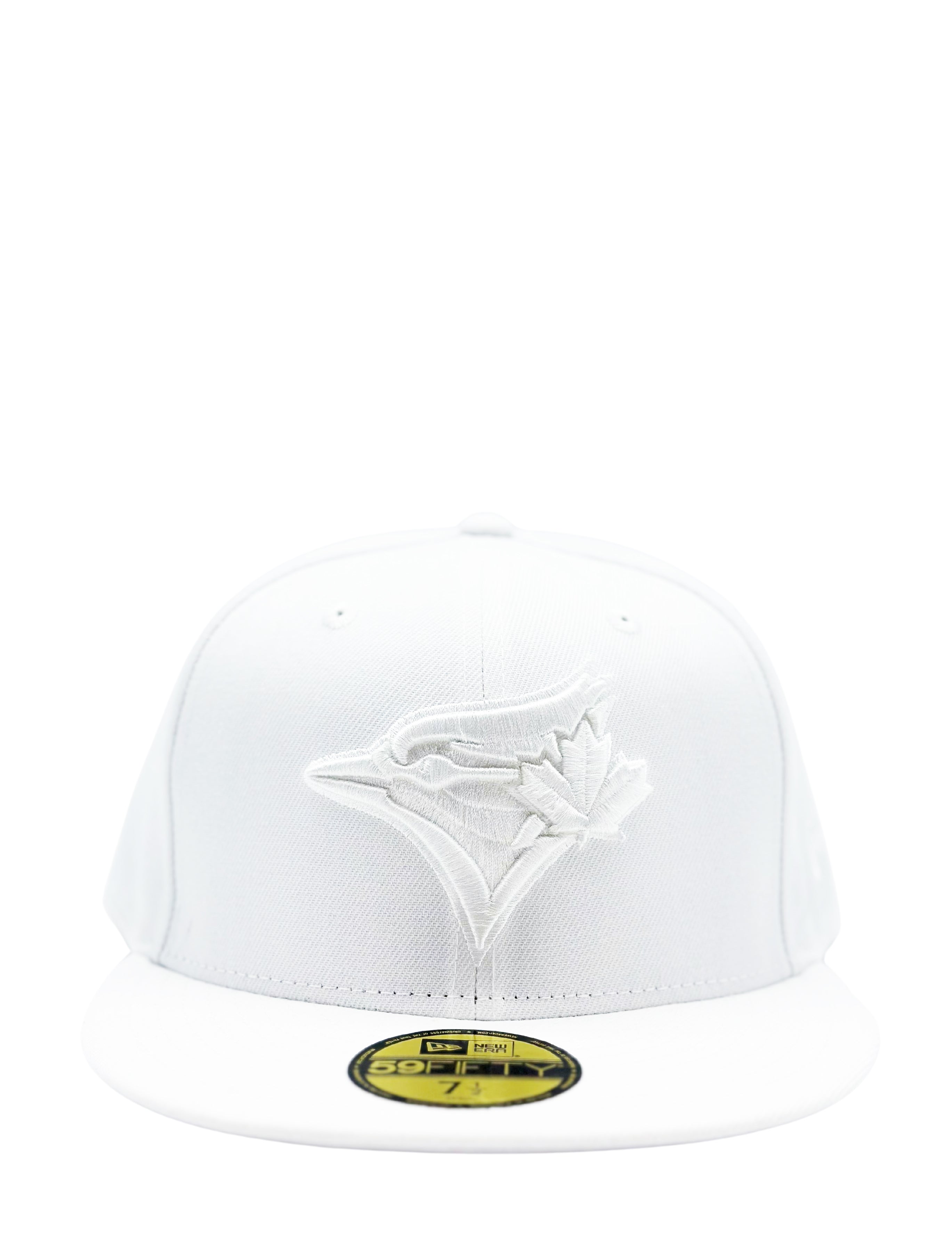 NEW ERA 59FIFTY TORONTO BLUE JAYS ALL WHITE FITTED HAT