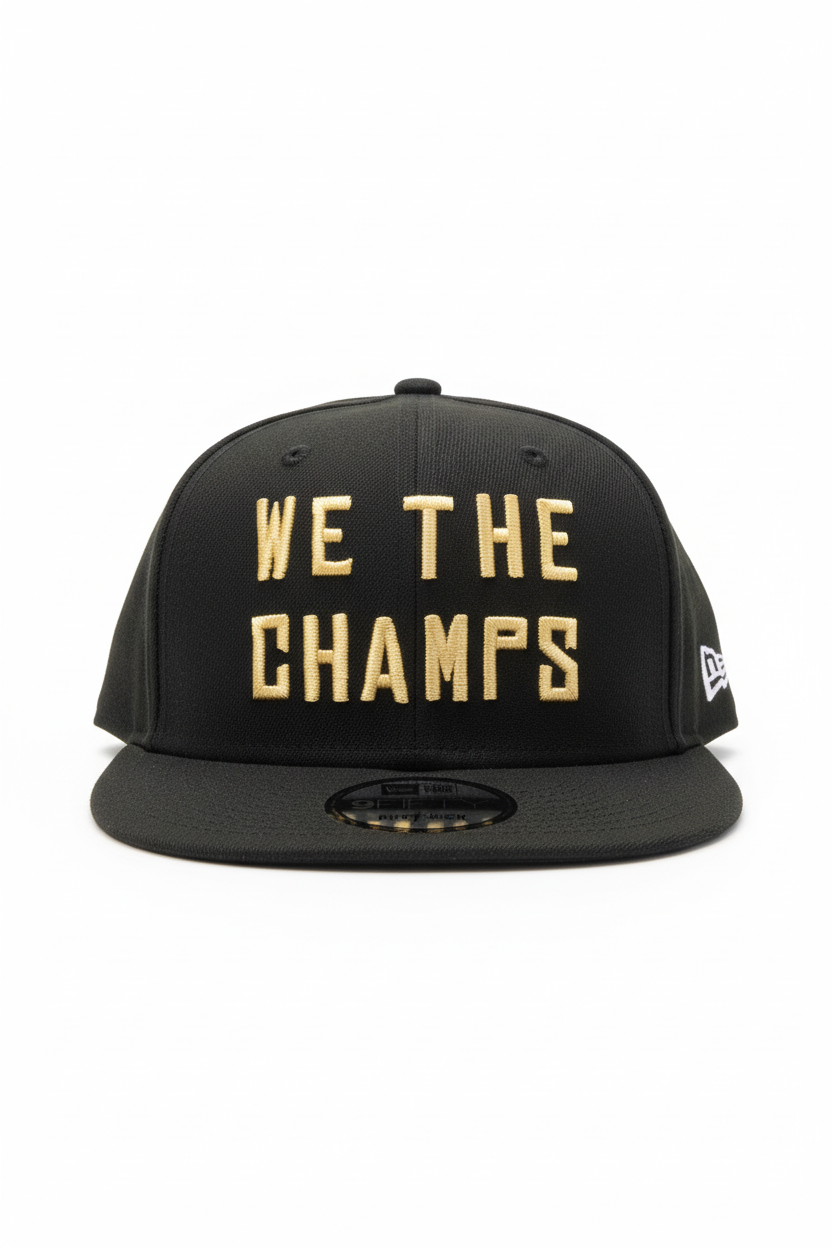 MEN'S 950 NEW ERA TORONTO RAPTORS CHAMPIONS BLACK SNAPBACK HAT