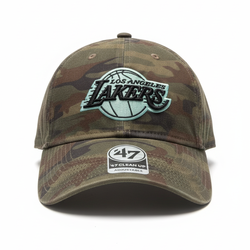 LOS ANGELES LAKERS NBA ADJUSTABLE CAMO CAP