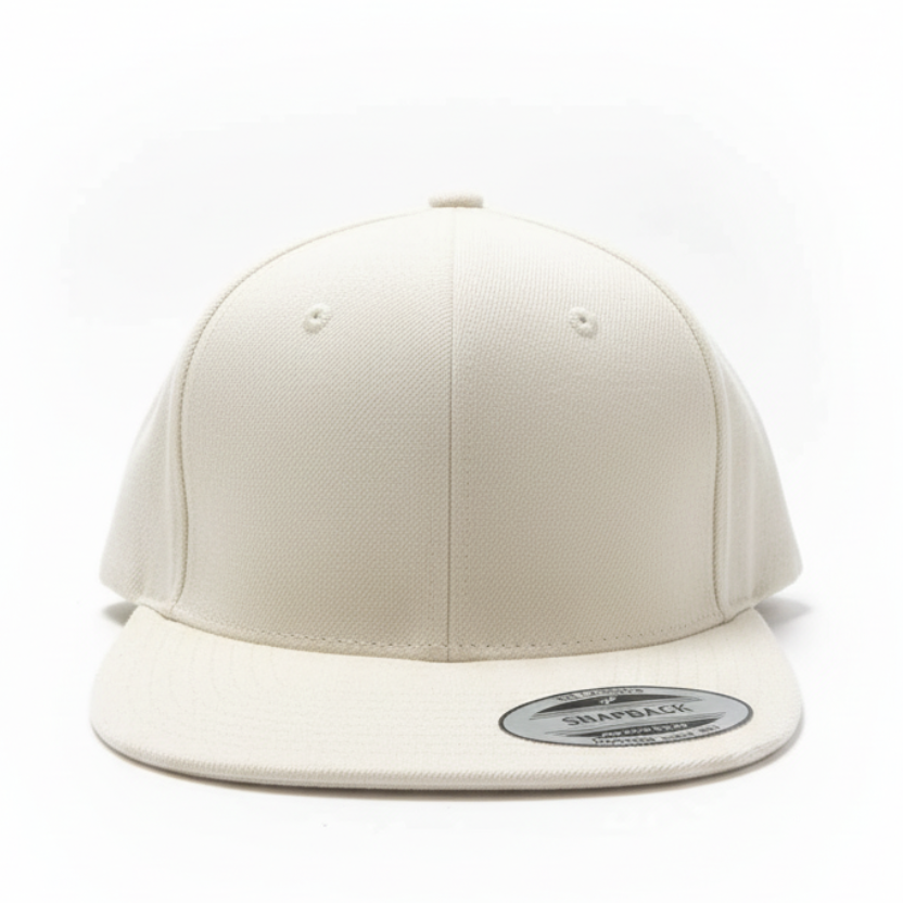MEN'S PREMIUM CLASSIC PLAIN WHITE SNAPBACK