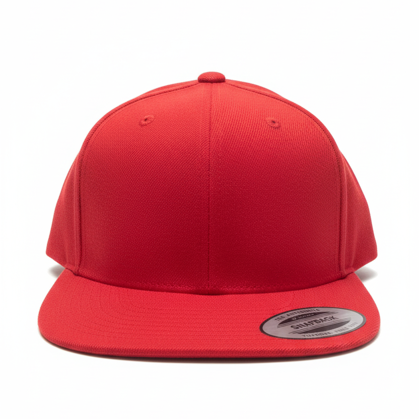 MEN'S PREMIUM CLASSIC PLAIN RED SNAPBACK