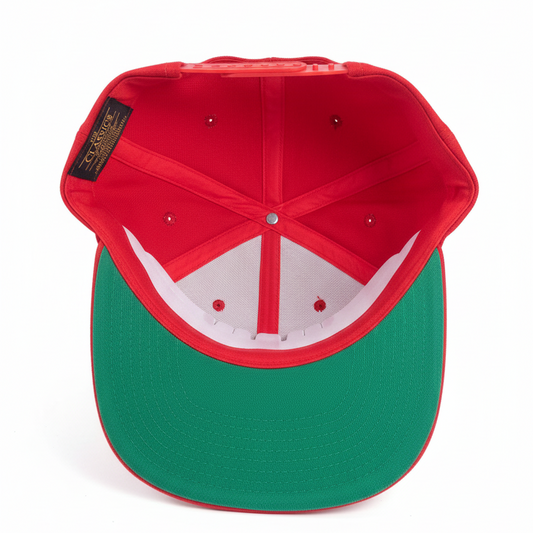 MEN'S PREMIUM CLASSIC PLAIN RED SNAPBACK