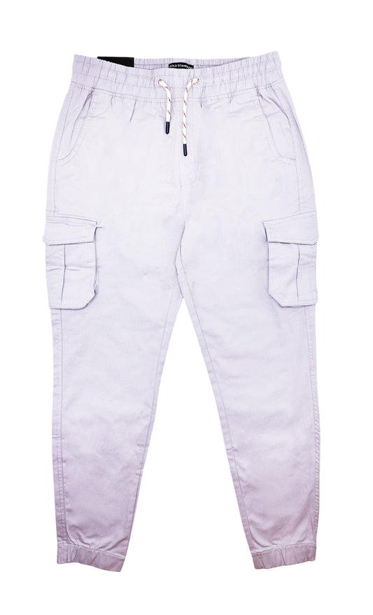 MEN'S SIDE-POCKET CARGO JOGGER PANTS (GREY)