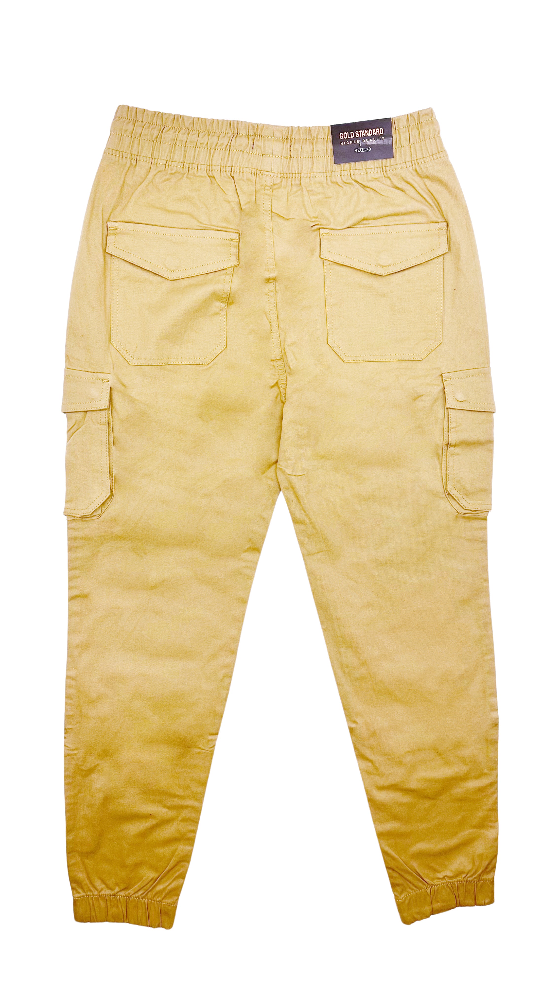 MEN'S SIDE-POCKET CARGO JOGGER PANTS (CAMEL)