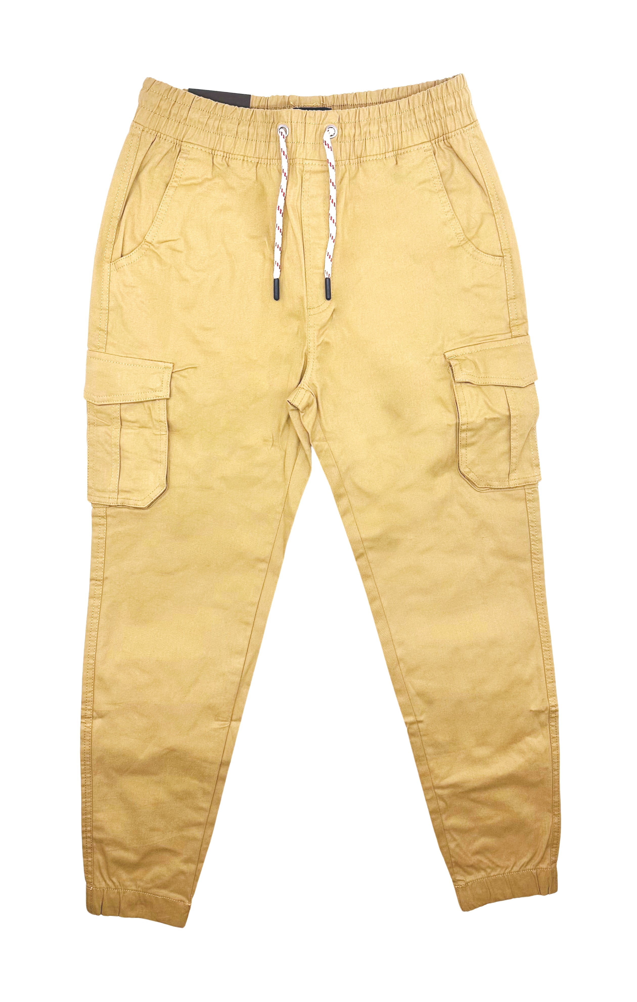 MEN'S SIDE-POCKET CARGO JOGGER PANTS (CAMEL)