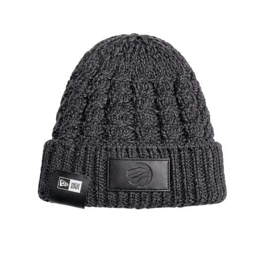 NEW ERA NBA TORONTO RAPTORS POLAR PATCH BLACK TOUQUE