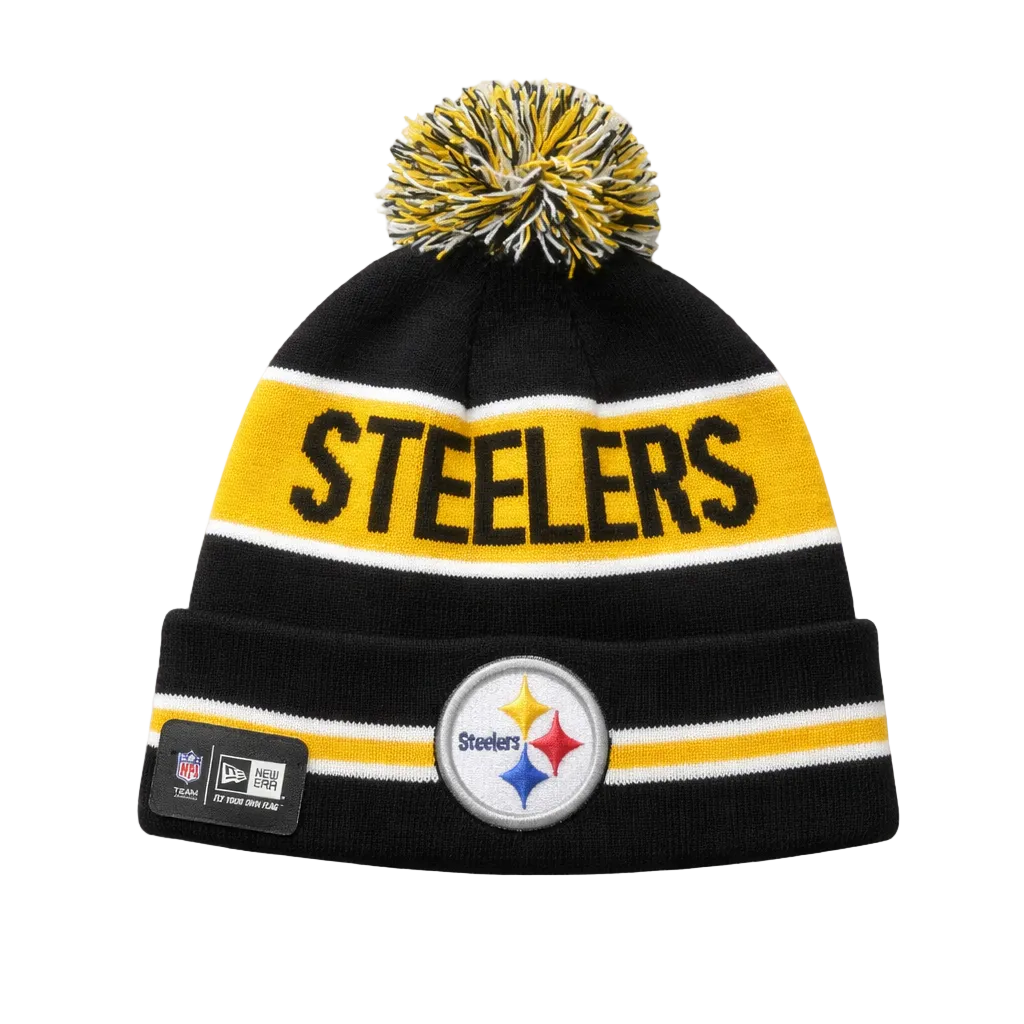 NEW ERA NFL PITTSBURGH STEELERS BLACK/YELLOW TOUQUE