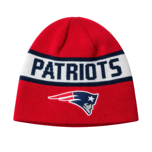 NEW ERA NFL NEW ENGLAND PATRIOTS REVERSIBLE RED/BLUE TOUQUE