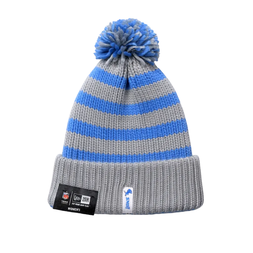 NEW ERA NFL DETROIT LIONS BLUE/GREY TOUQUE