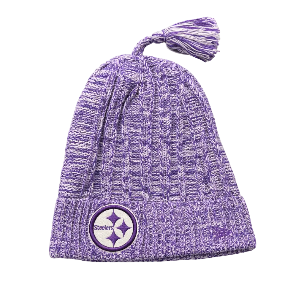 NEW ERA NFL PITTSBURGH STEELERS PURPLE TOUQUE