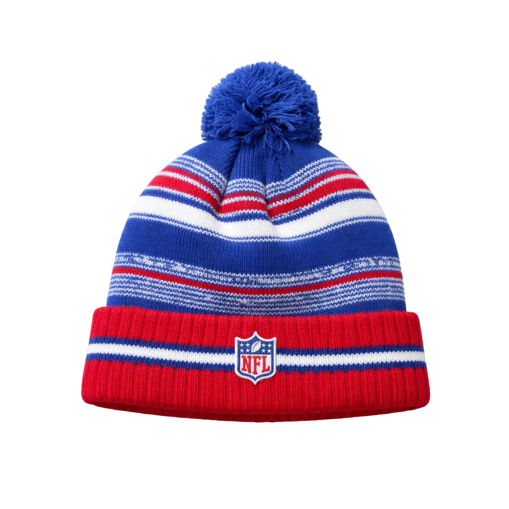 NEW ERA NFL BUFFALO BILLS ROYAL BLUE/RED TOUQUE