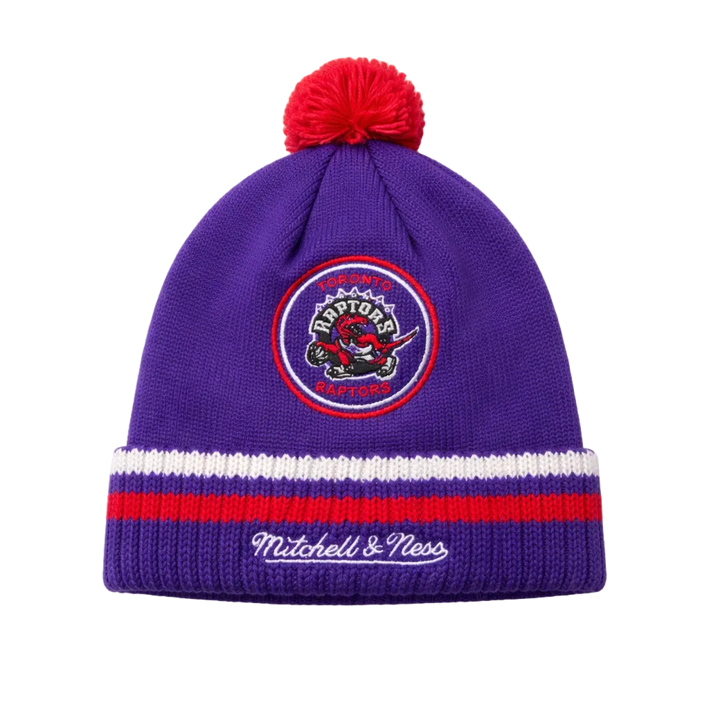 MITCHELL & NESS NBA TORONTO RAPTORS PURPLE OLD LOGO TOUQUE