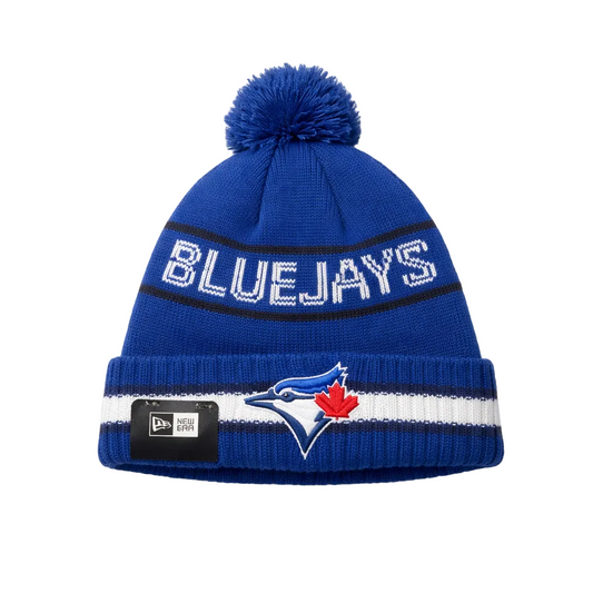 NEW ERA MLB TORONTO BLUE JAYS ROYAL BLUE KNITTED TOUQUE