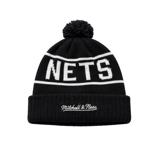 BROOKLYN NETS KNITTED TOUQUE (BLACK)
