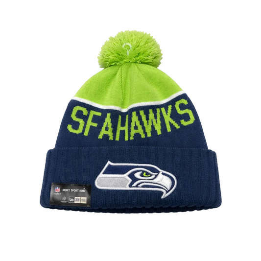 NEW ERA NFL SPORT KNIT SEATTLE SEAHAWKS GREEN/BLUE TOUQUE