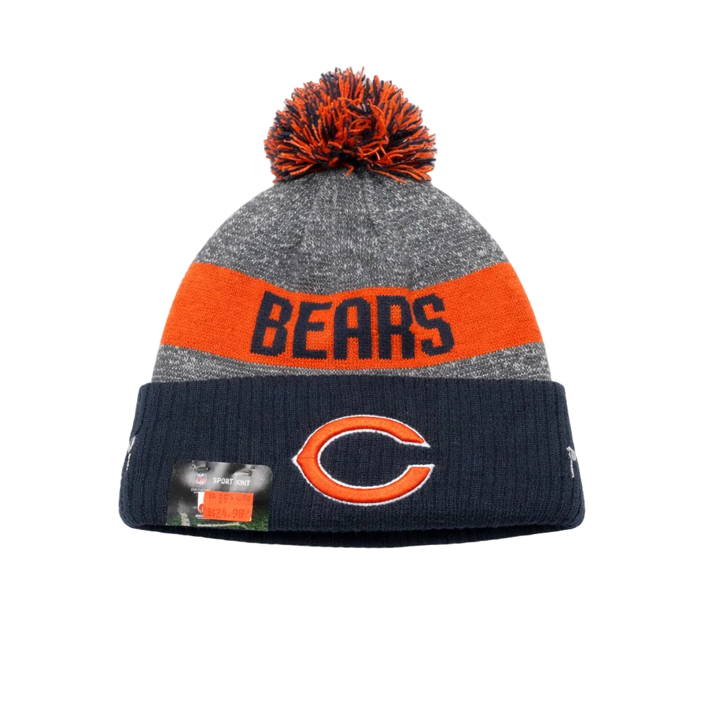NEW ERA SPORT KNIT NFL NEW CHICAGO BEARS NAVY/ORANGE/GREY TOUQUE