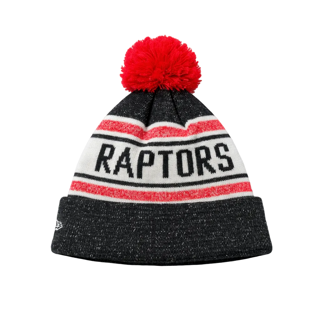 NEW ERA YOUTH KIDS TORONTO RAPTORS BLACK & RED TOUQUE