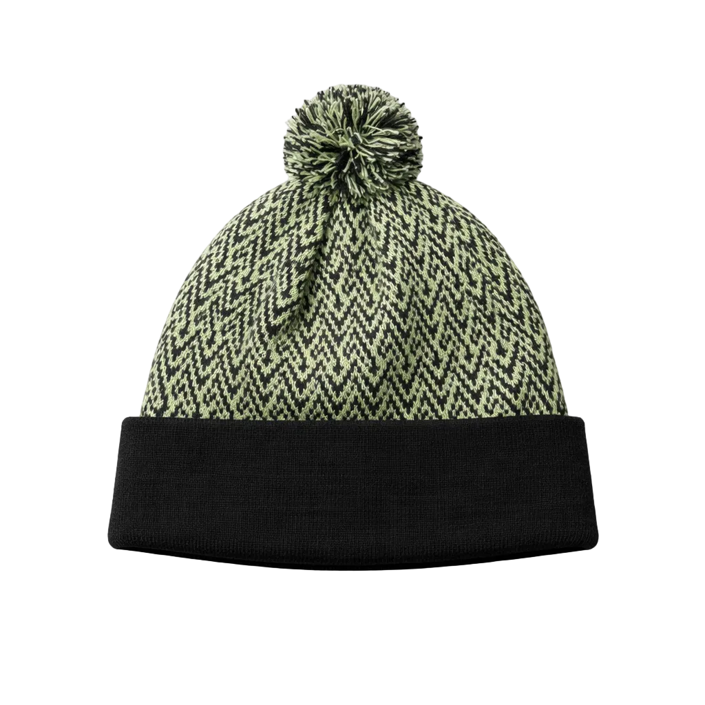 NEW ERA GREEN & BLACK KNITTED TOUQUE