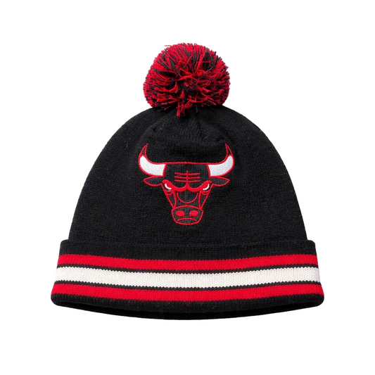 MITCHELL & NESS NBA CHICAGO BULLS BLACK/RED WINTER TOUQUE