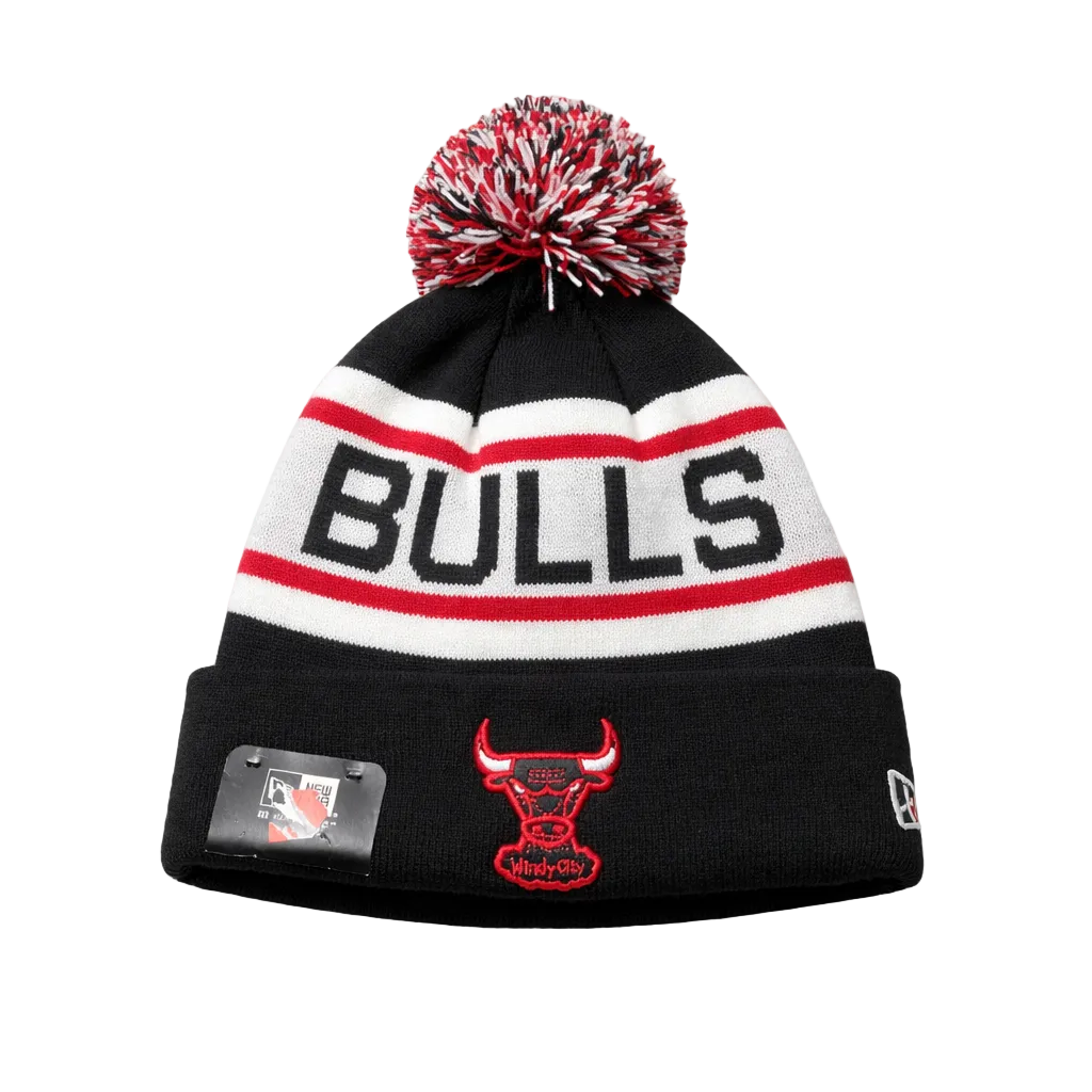 NEW ERA NBA BIGGEST FAN CHICAGO WINDY CITY BULLS OSFA BLACK/RED/WHITE TOUQUE