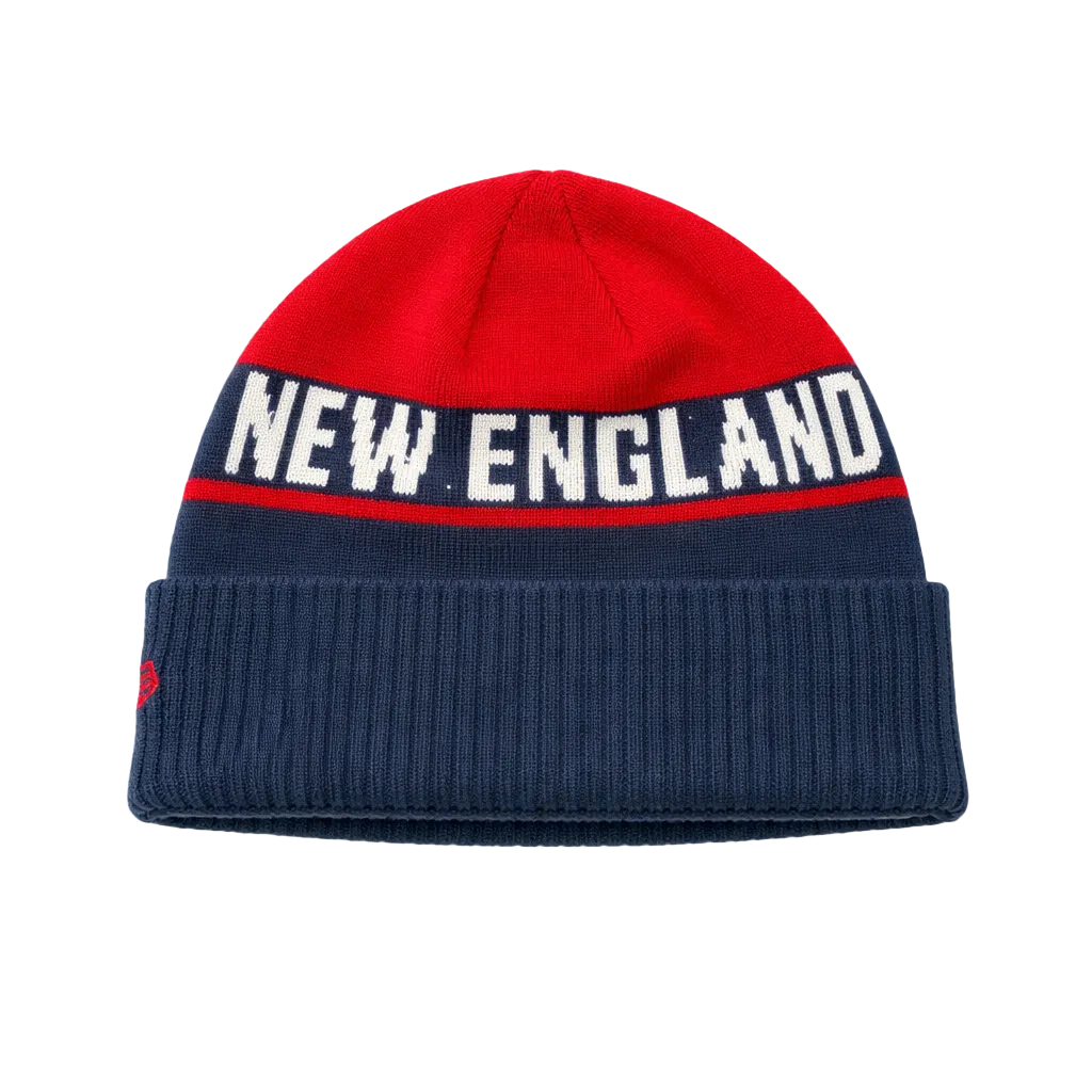 NEW ERA NFL NEW ENGLAND PATRIOTS RED & NAVY BLUE TOUQUE