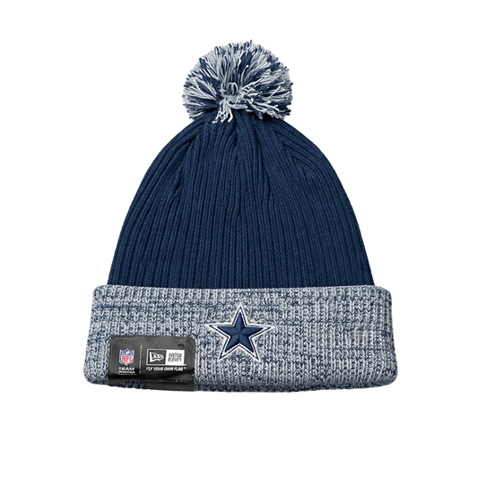 NEW ERA NFL DALLAS COWBOYS NAVY BLUE/GREY WINTER TOUQUE