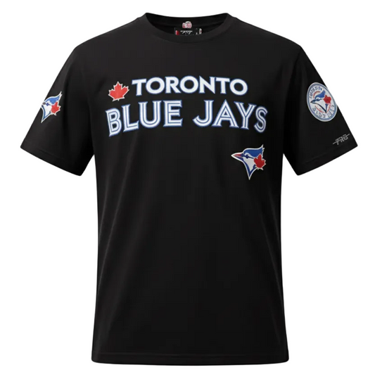 PRO STANDARD MLB TORONTO BLUE JAYS CLASSIC CHENILLE MEN'S BLACK T-SHIRT