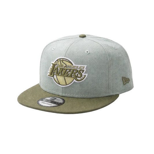 9FIFTY NEW ERA NBA LOS ANGELES LAKERS OLIVE GREEN SNAPBACK HAT